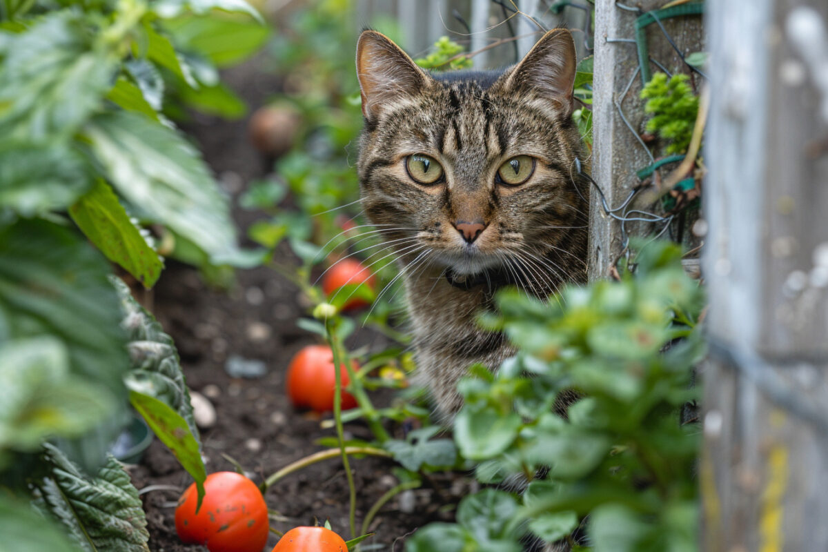 Le moyen de grand-mère pour empêcher les chats du voisinage de s'aventurer dans son potager