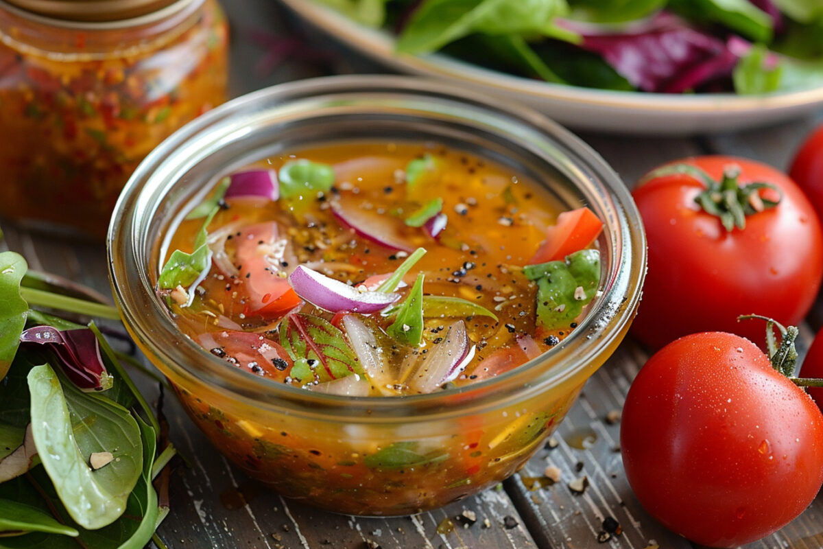 Le secret de grand-mère pour une vinaigrette maison qui relève n'importe quelle salade