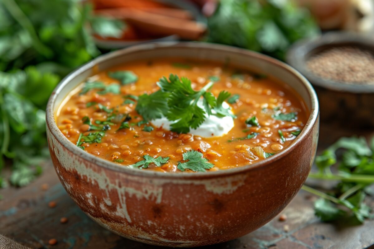 Comment faire une soupe de lentilles corail à l'indienne selon grand-mère ?
