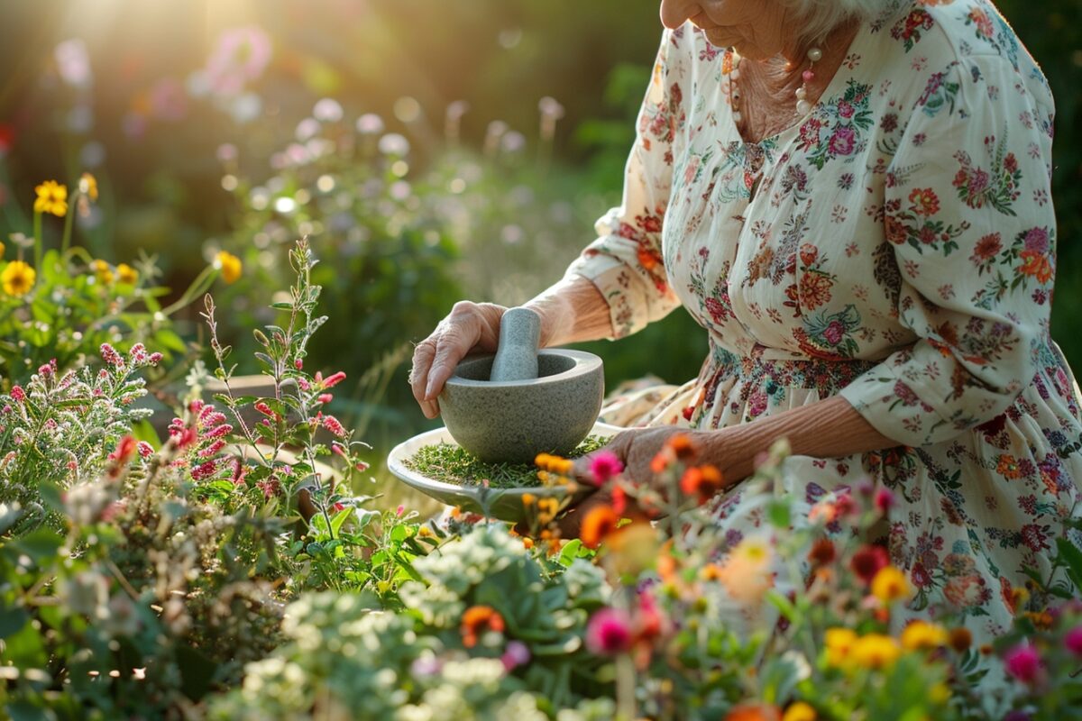 Comment grand-mère utilisait les herbes du jardin pour apaiser la peau sensible ?