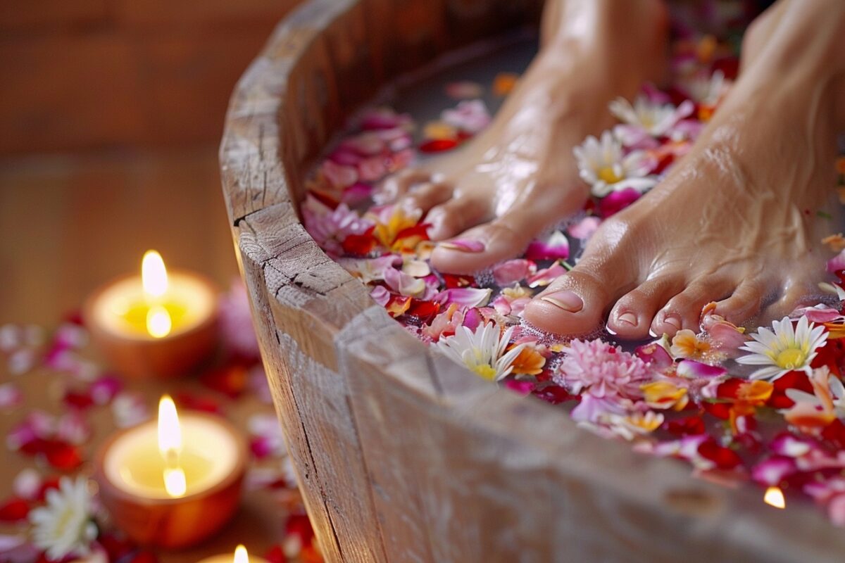 Le secret bien-être de grand-mère : les bains de pieds relaxants aux huiles essentielles