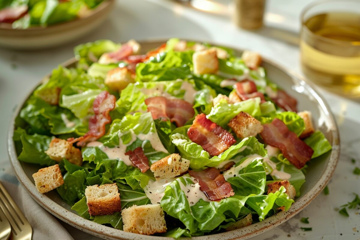 Le truc de grand-mère pour une salade César gourmande et croquante