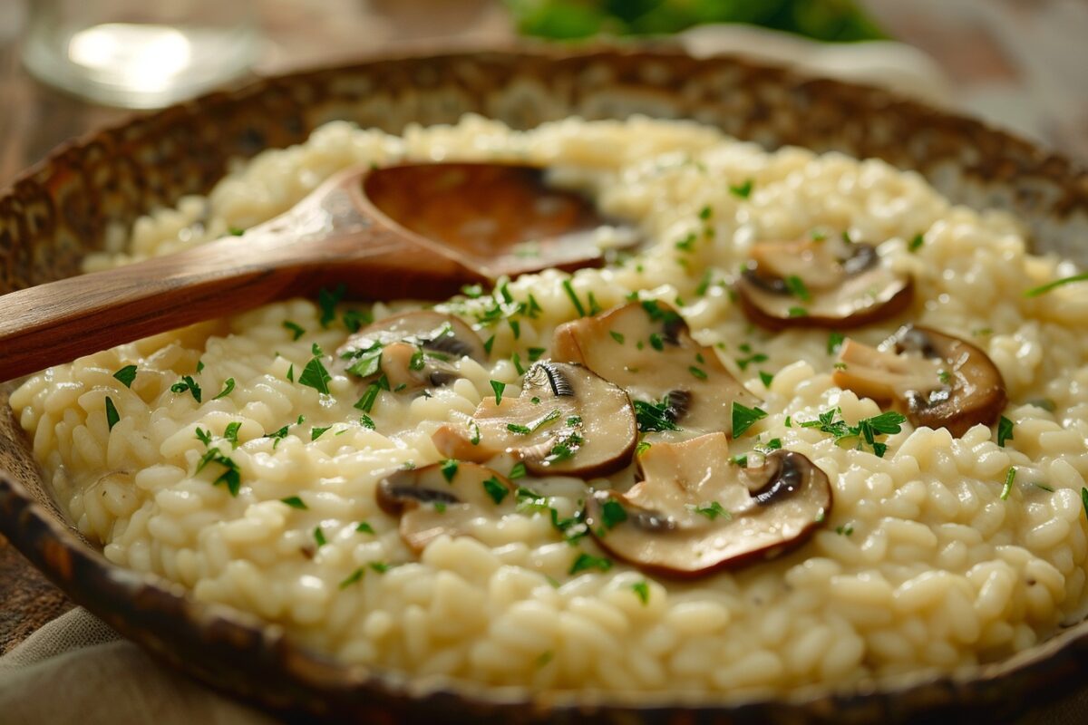 Les astuces de grand-mère pour un risotto aux champignons parfaitement crémeux
