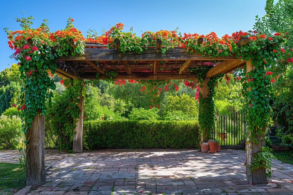 Les meilleures plantes grimpantes pour pergolas, selon grand-mère